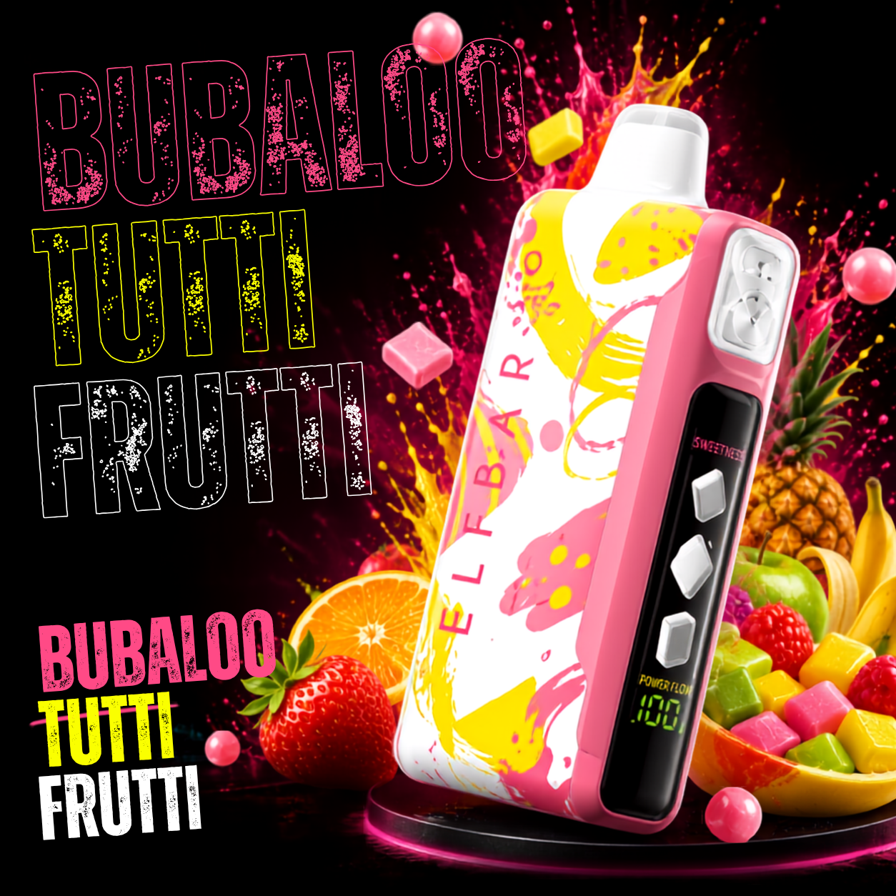 Elfbar SWEET KING 40K || BUBBALOO TUTTI FRUTTI