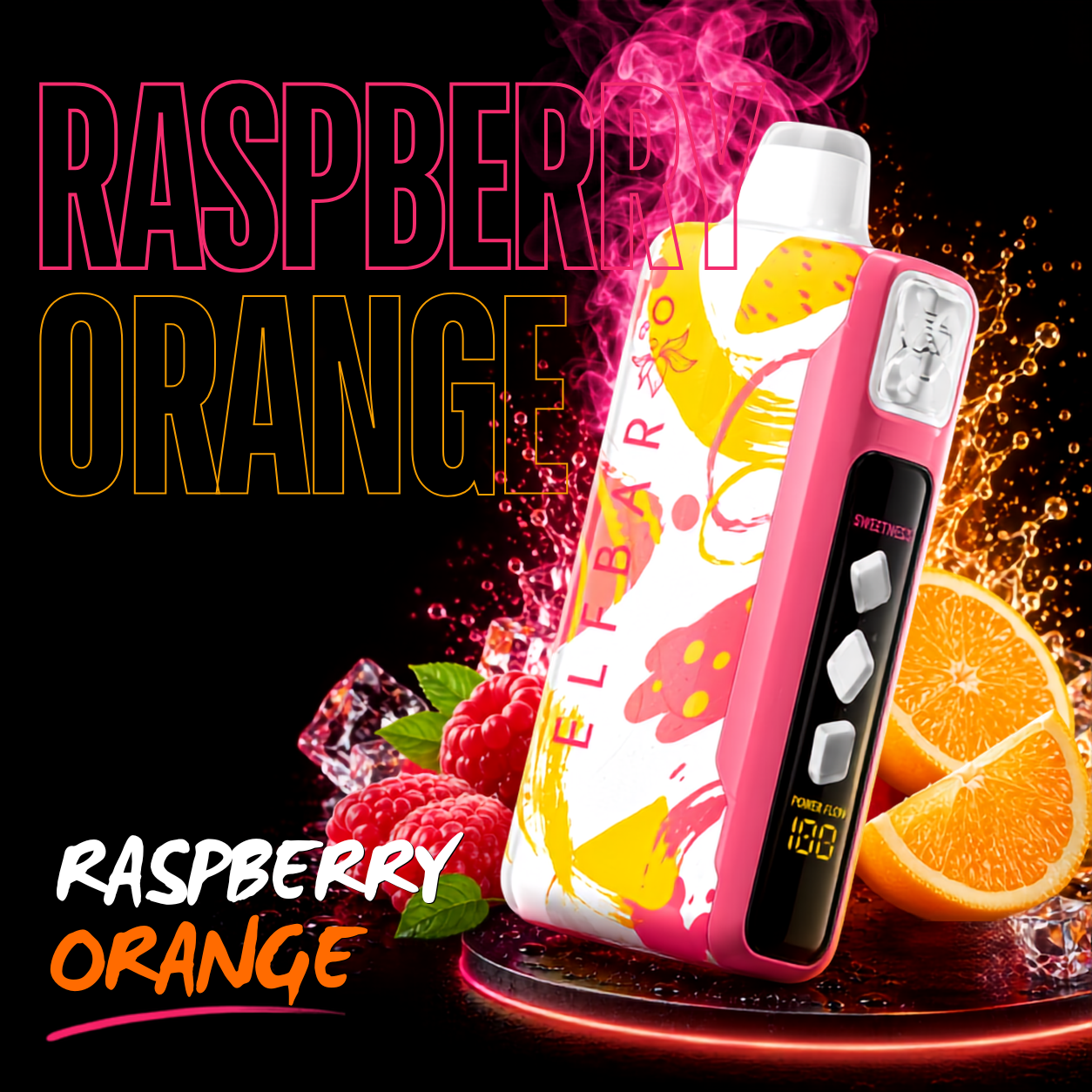 Elfbar SWEET KING 40K || RASPBERRY ORANGE